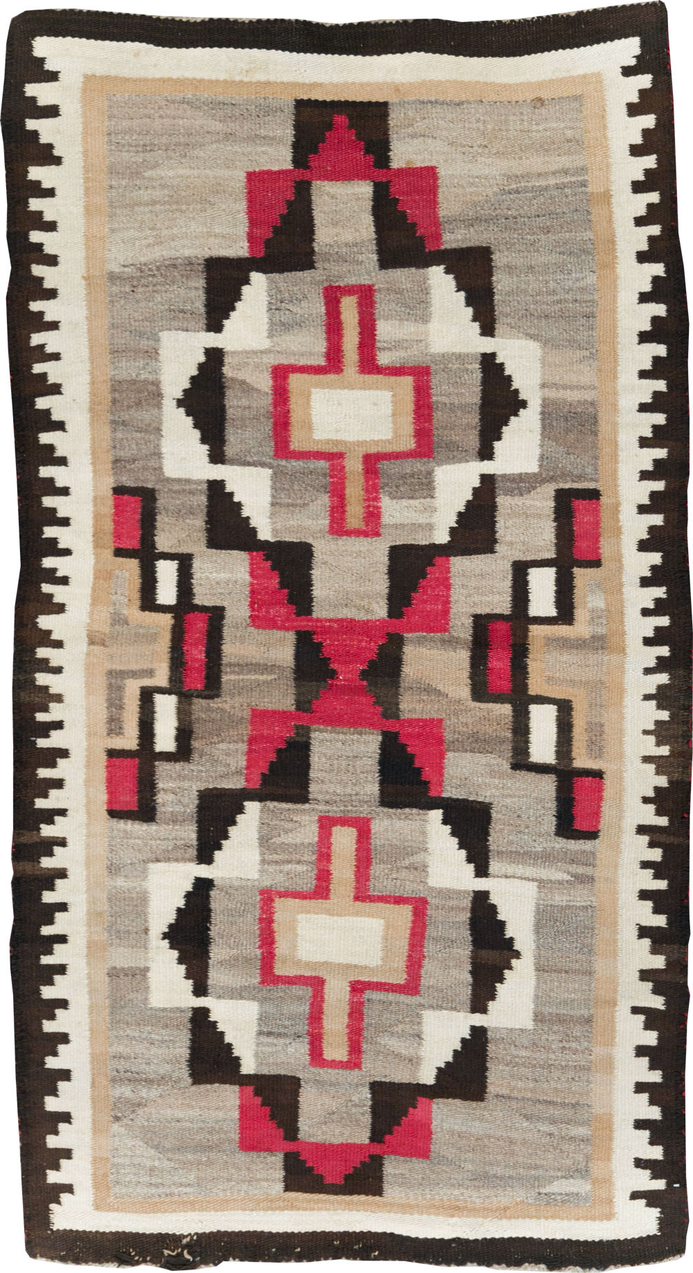 Vintage American Navajo Flatweave Rug, No.29377 - Gsblank