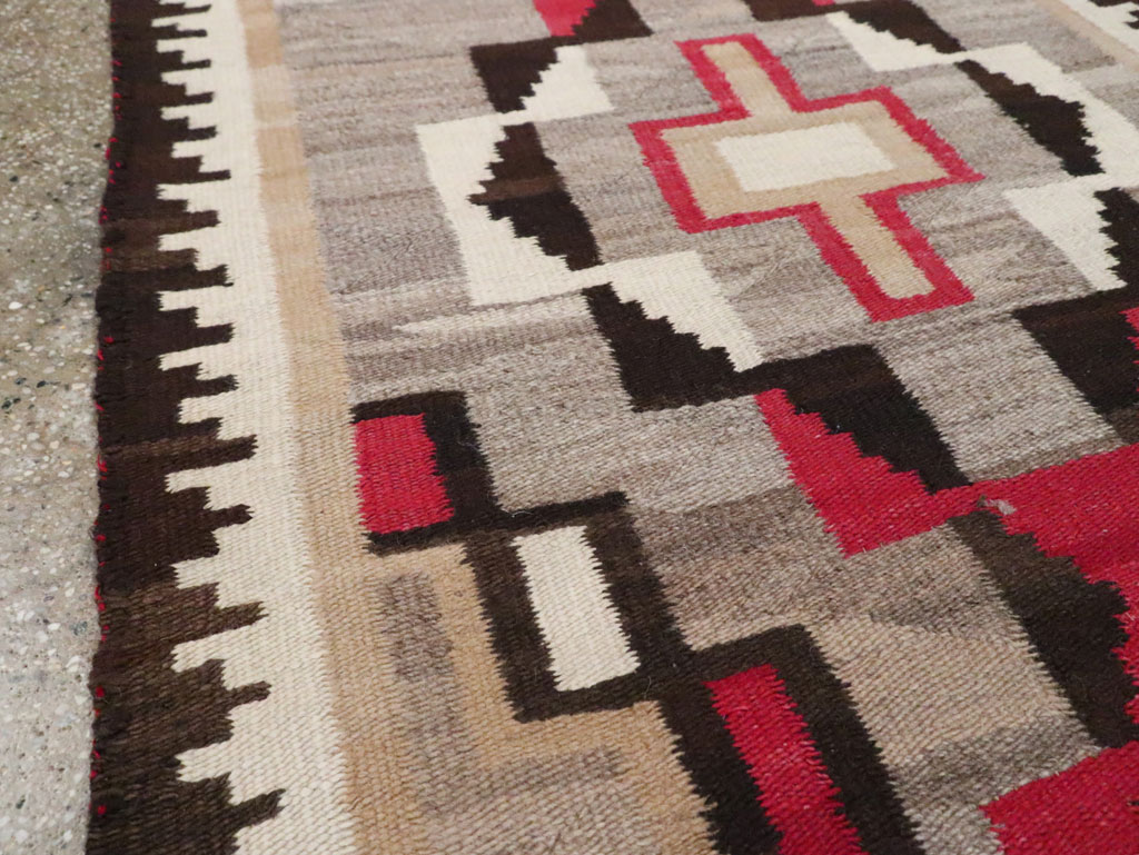 Vintage American Navajo Flatweave Rug, No.29377 - Gsblank