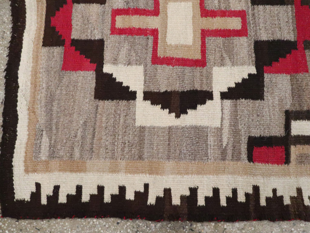 Vintage American Navajo Flatweave Rug, No.29377 - Gsblank