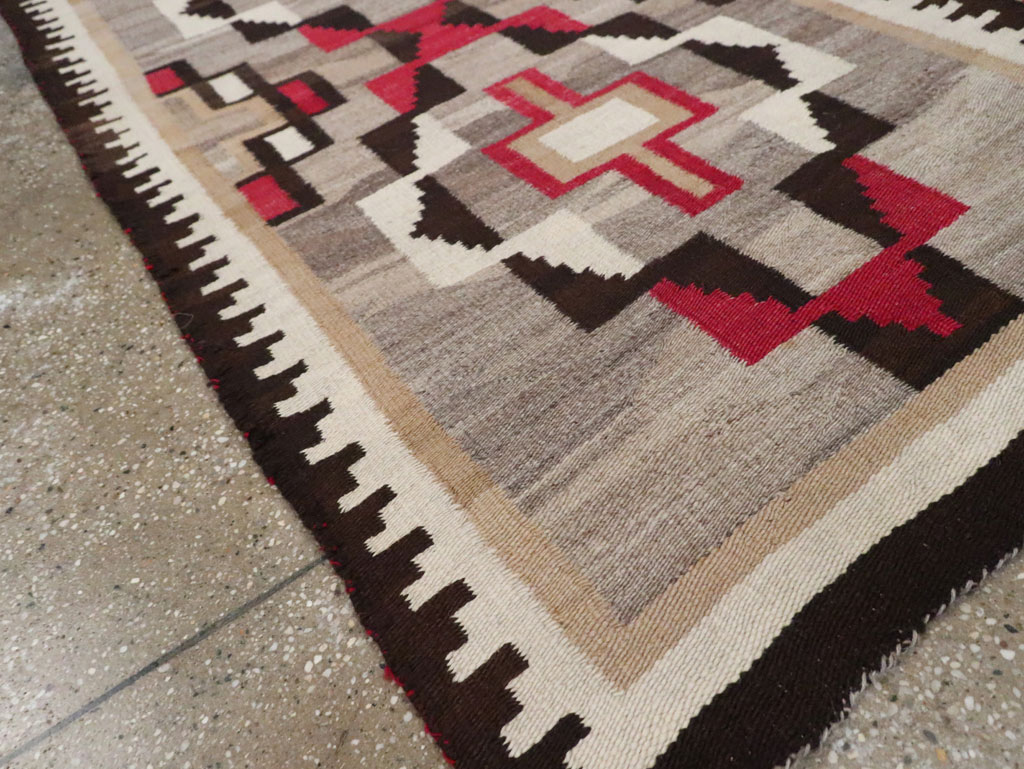 Vintage American Navajo Flatweave Rug, No.29377 - Gsblank
