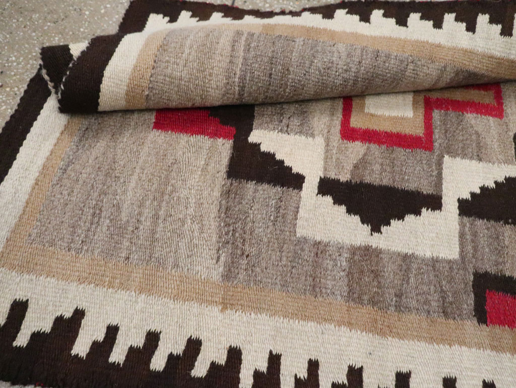 Vintage American Navajo Flatweave Rug, No.29377 - Gsblank