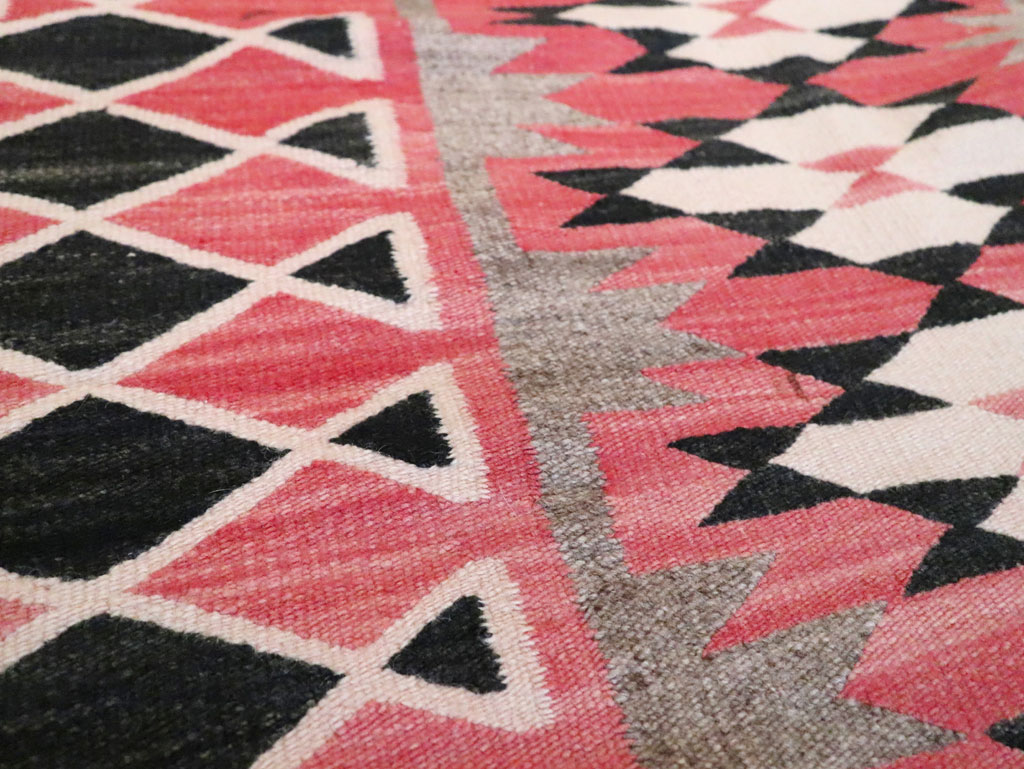 Vintage American Navajo Flatweave Rug, No.29378 - Gsblank