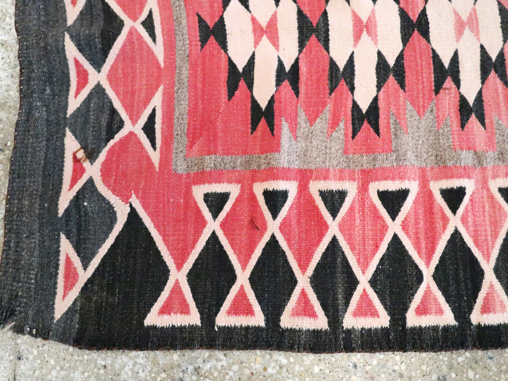 Vintage American Navajo Flatweave Rug, No.29378 - Gsblank