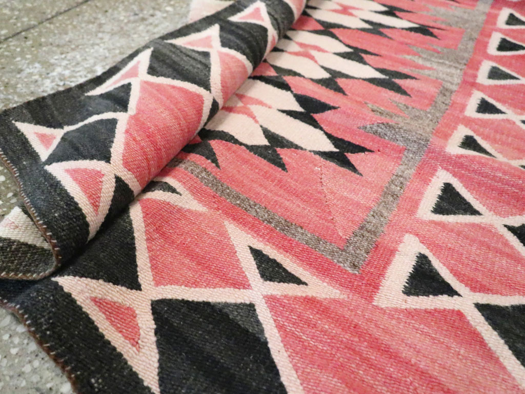 Vintage American Navajo Flatweave Rug, No.29378 - Gsblank