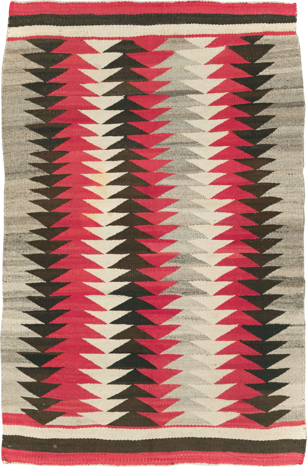 Vintage American Navajo Flatweave Rug, No.29380 - Gsblank