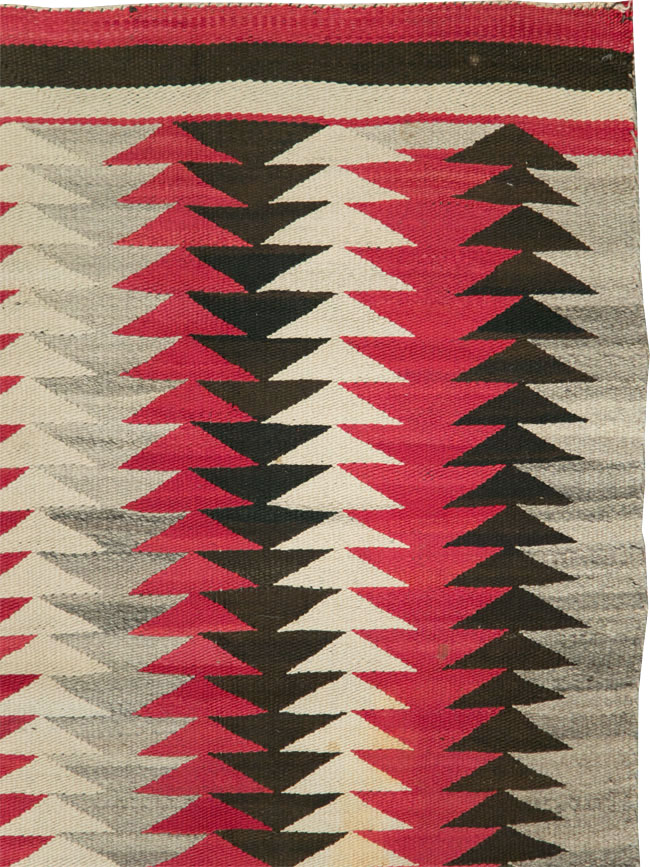 Vintage American Navajo Flatweave Rug, No.29380 - Gsblank