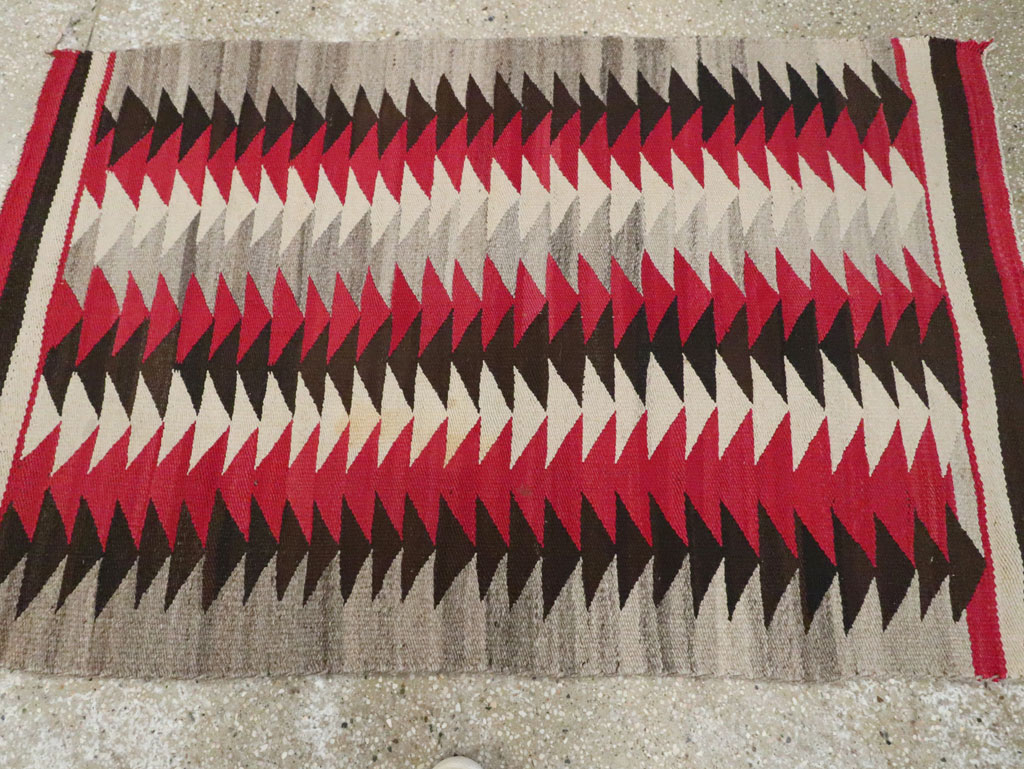 Vintage American Navajo Flatweave Rug, No.29380 - Gsblank