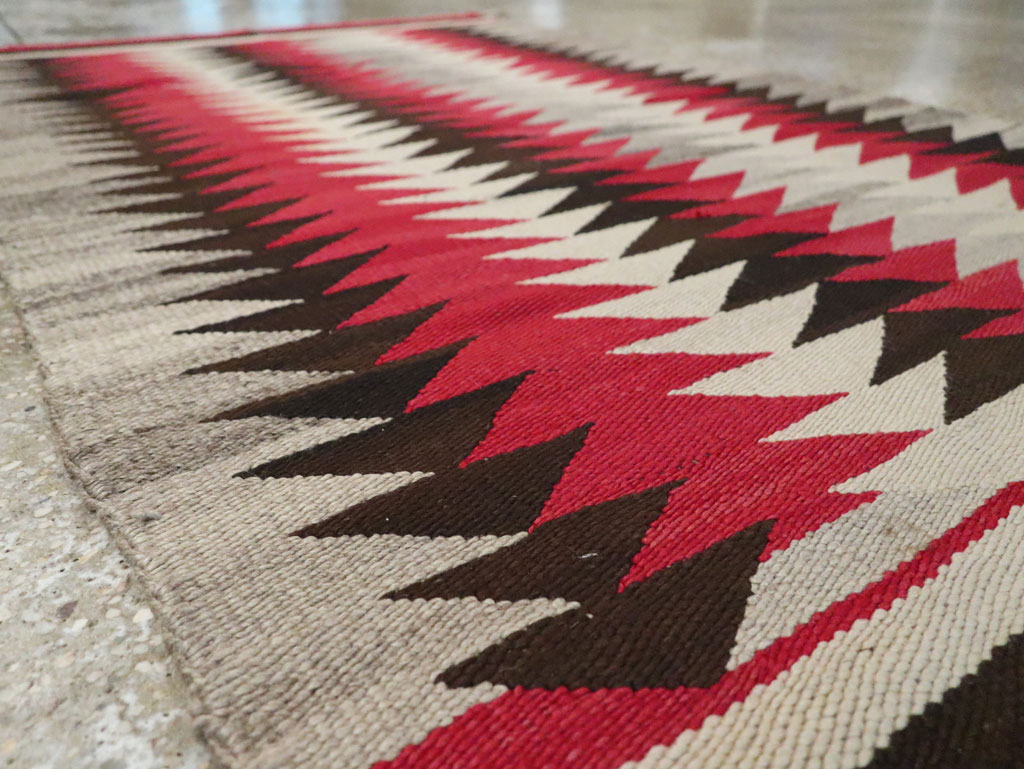 Vintage American Navajo Flatweave Rug, No.29380 - Gsblank