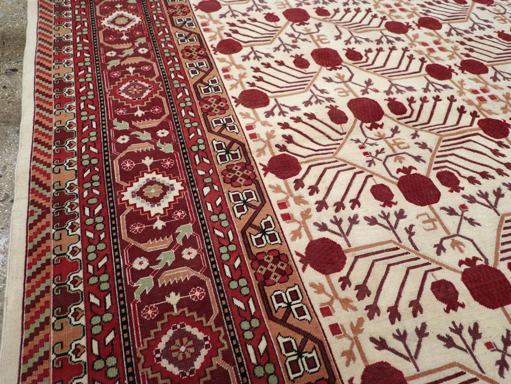 Vintage East Turkestan Khotan Room Size Carpet, No.29381 - Gsblank