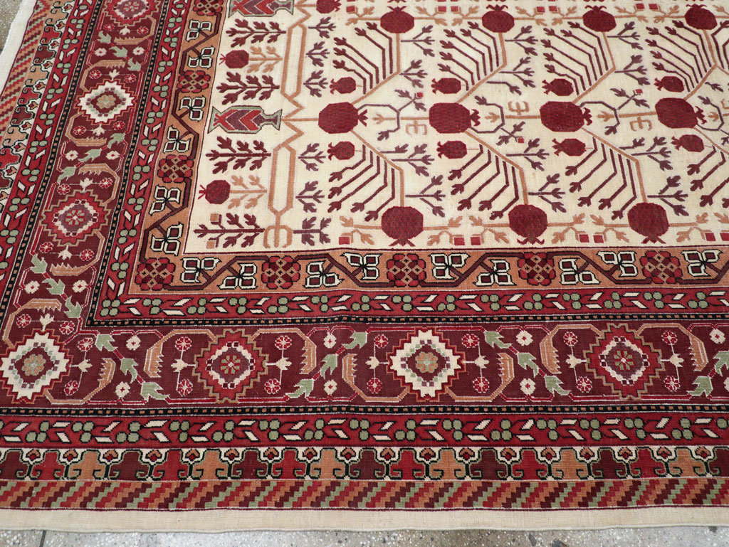 Vintage East Turkestan Khotan Room Size Carpet, No.29381 - Gsblank