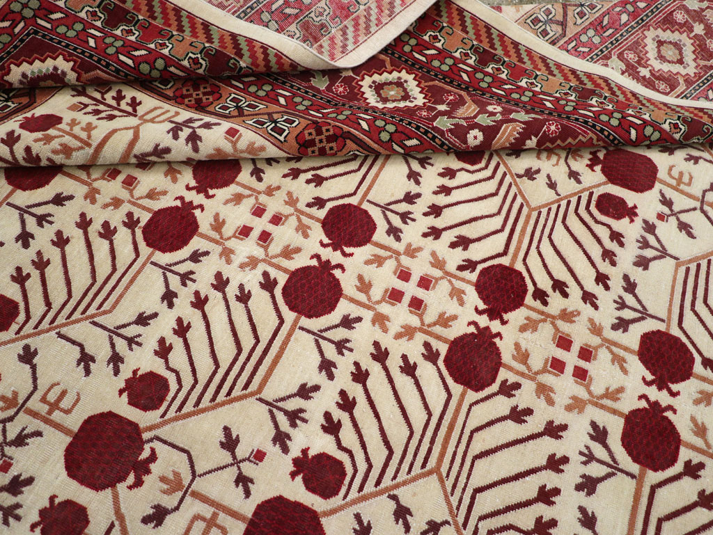 Vintage East Turkestan Khotan Room Size Carpet, No.29381 - Gsblank