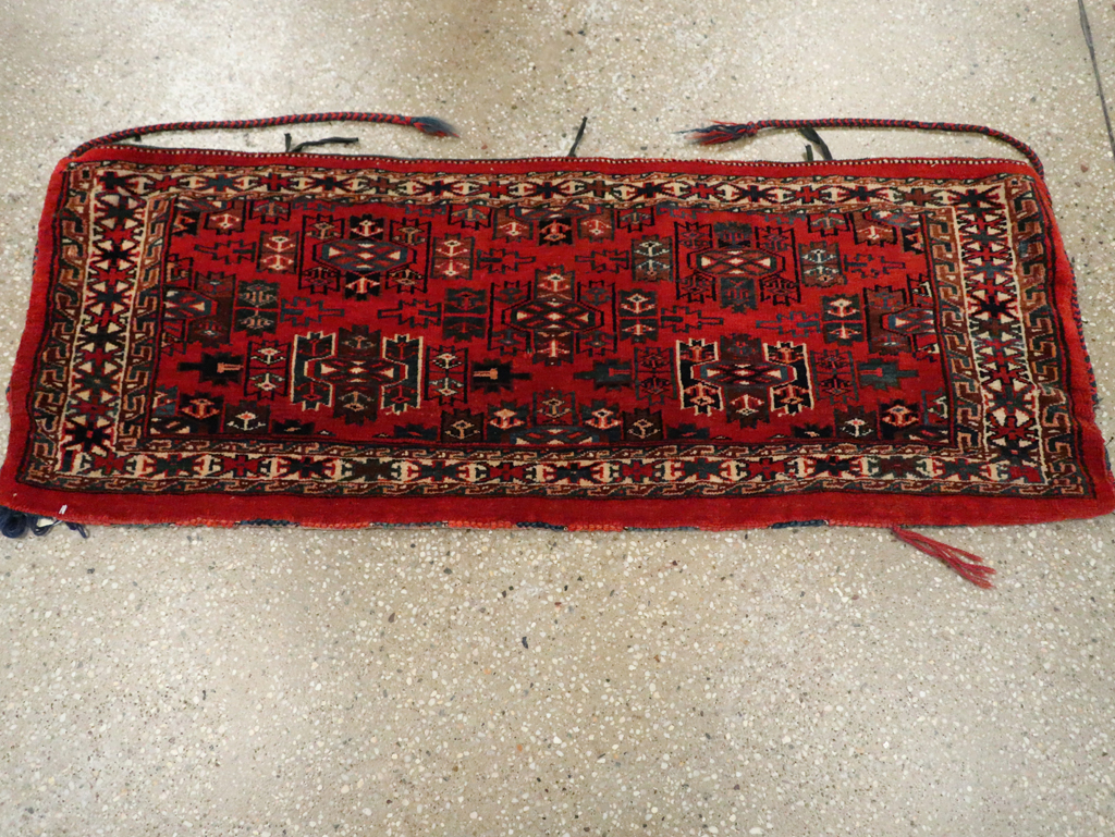 Vintage Central Asia Turkoman Bag Face, No.29382 - Gsblank