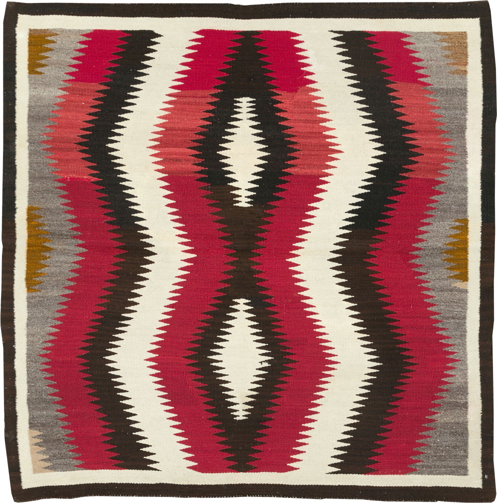 Vintage American Navajo Flatweave Rug, No.29387 - Gsblank