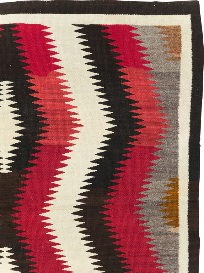 Vintage American Navajo Flatweave Rug, No.29387 - Gsblank