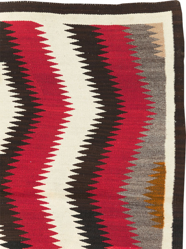 Vintage American Navajo Flatweave Rug, No.29387 - Gsblank