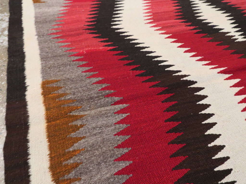 Vintage American Navajo Flatweave Rug, No.29387 - Gsblank