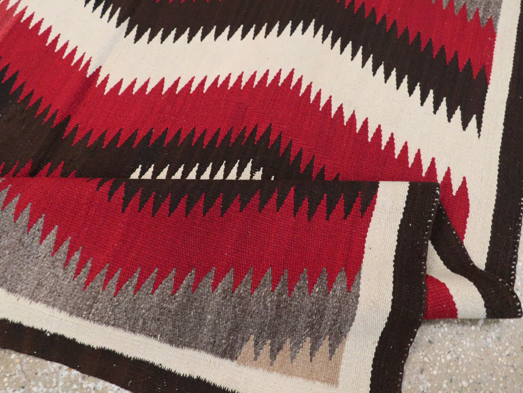 Vintage American Navajo Flatweave Rug, No.29387 - Gsblank