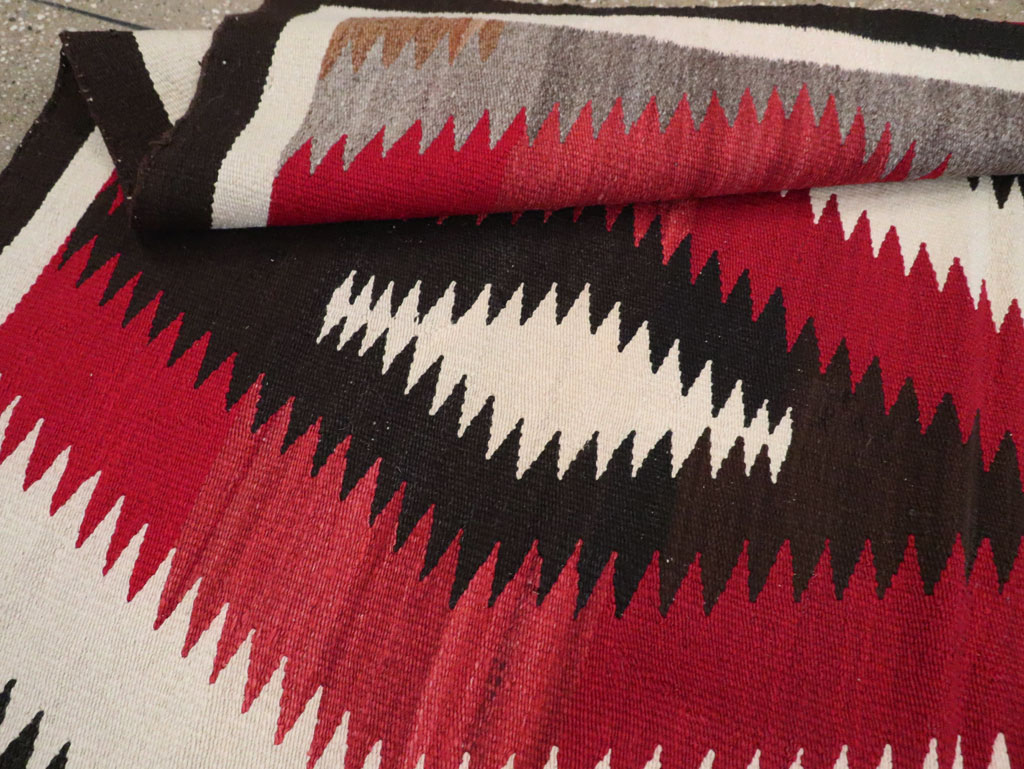 Vintage American Navajo Flatweave Rug, No.29387 - Gsblank