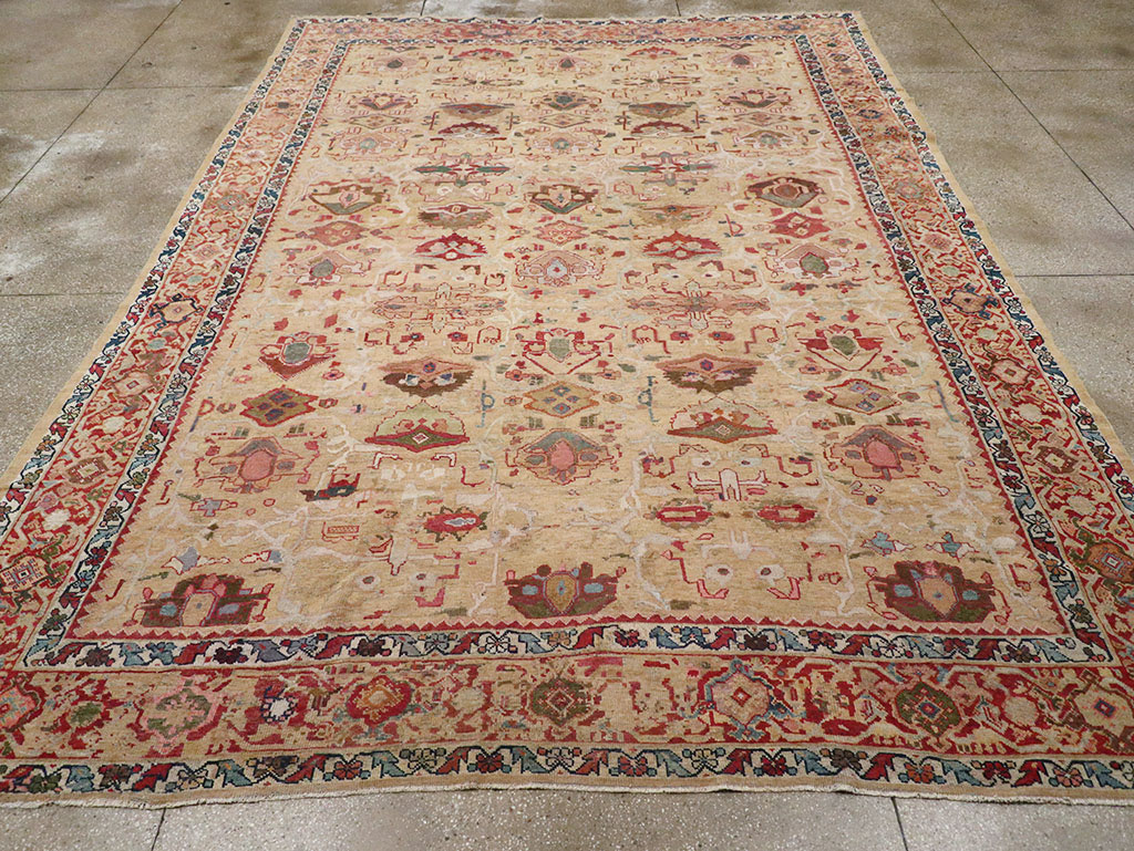 Antique Persian Mahal Room Size Carpet, No.29389 - Gsblank