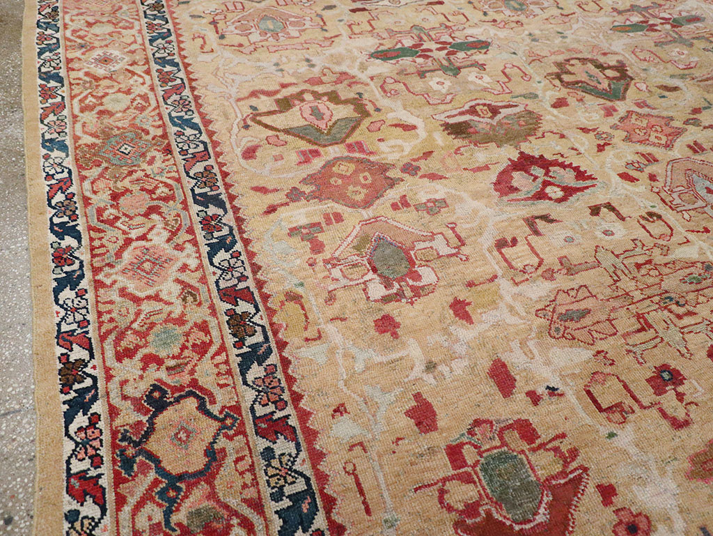 Antique Persian Mahal Room Size Carpet, No.29389 - Gsblank