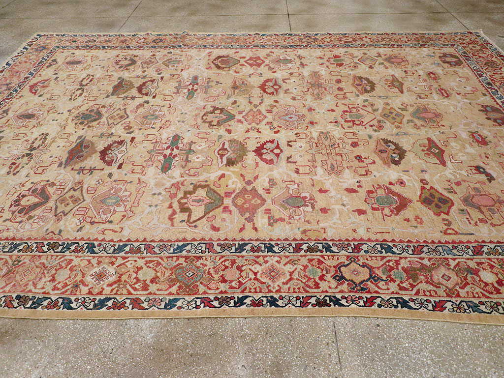Antique Persian Mahal Room Size Carpet, No.29389 - Gsblank