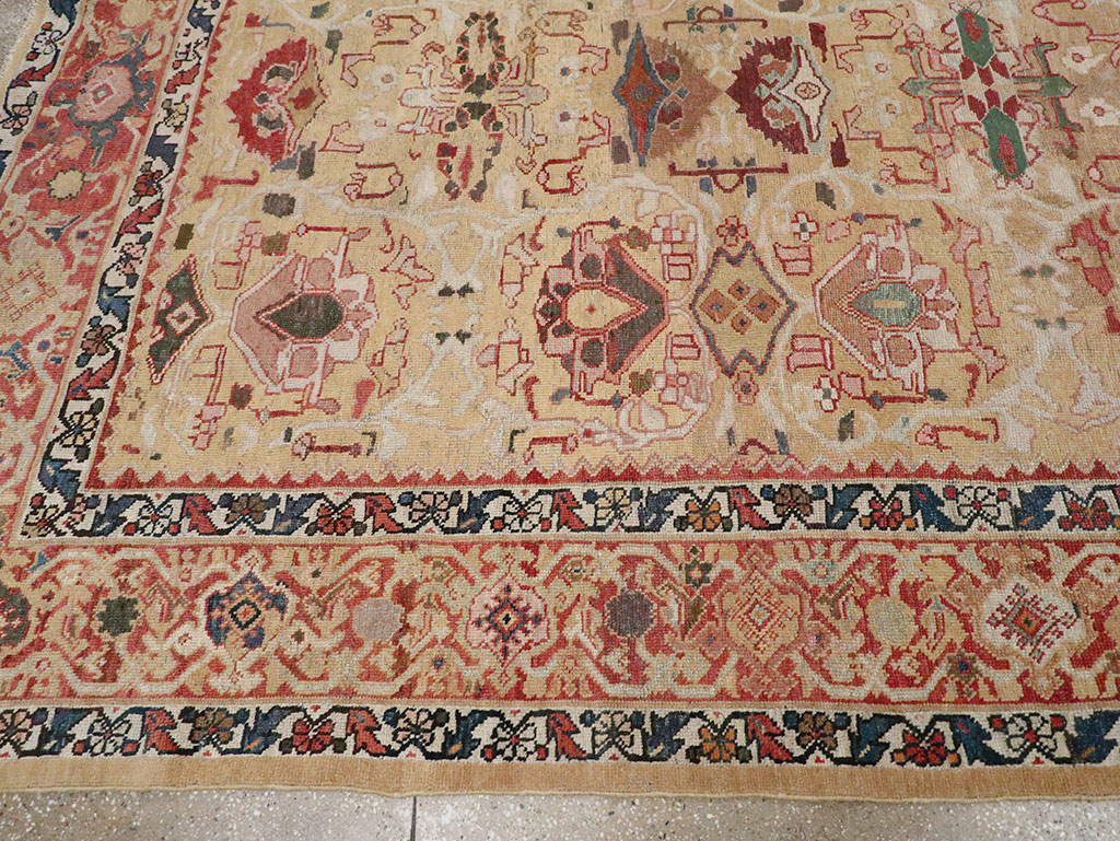 Antique Persian Mahal Room Size Carpet, No.29389 - Gsblank