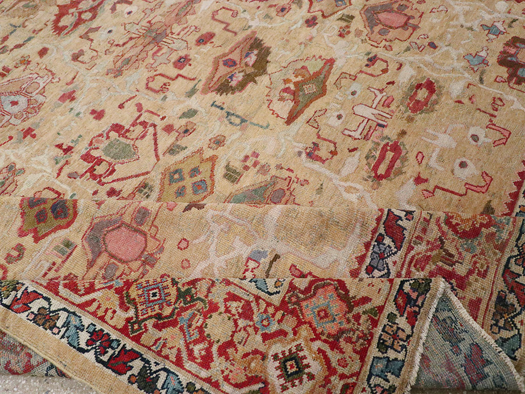 Antique Persian Mahal Room Size Carpet, No.29389 - Gsblank