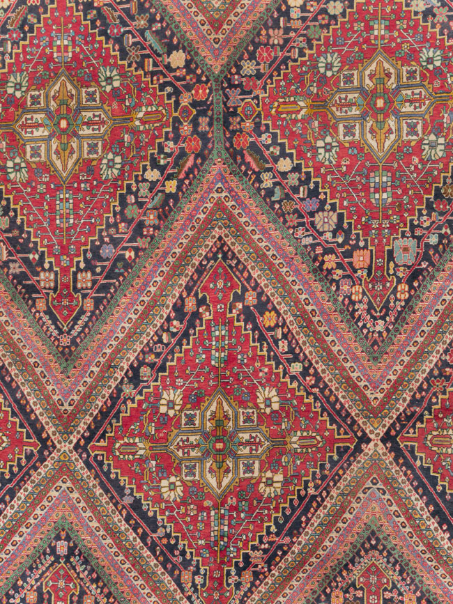 Large Vintage Persian Afshar Carpet, No.29390 - Gsblank