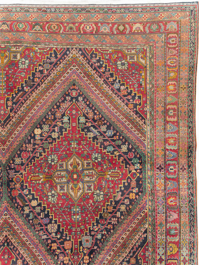 Large Vintage Persian Afshar Carpet, No.29390 - Gsblank