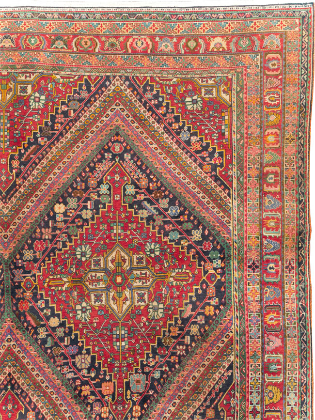 Large Antique Persian Afshar Carpet, No.29390 - Gsblank