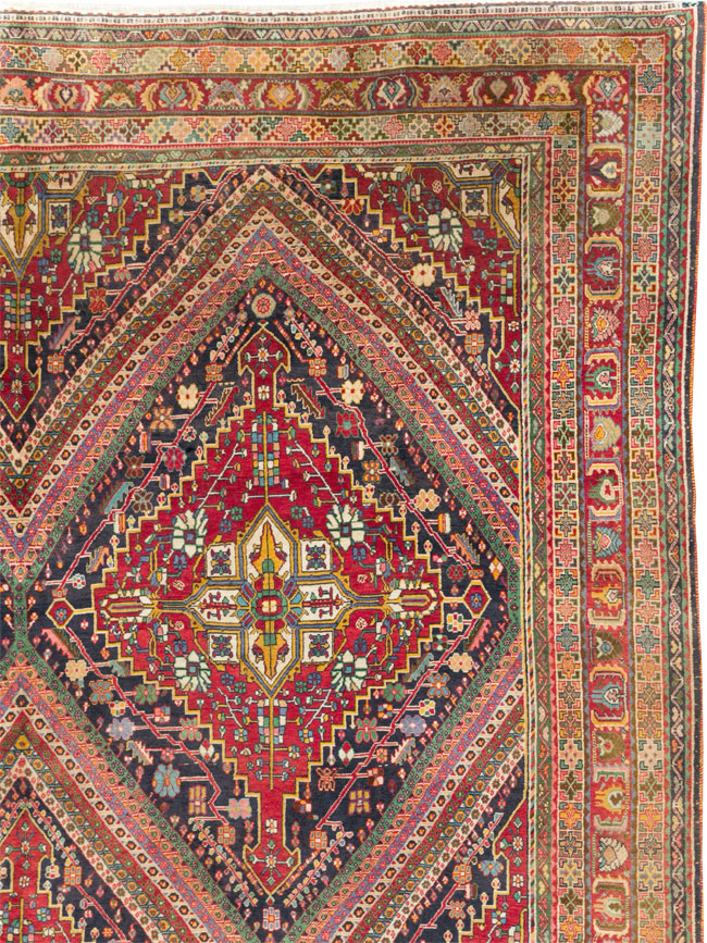 Large Antique Persian Afshar Carpet, No.29390 - Gsblank