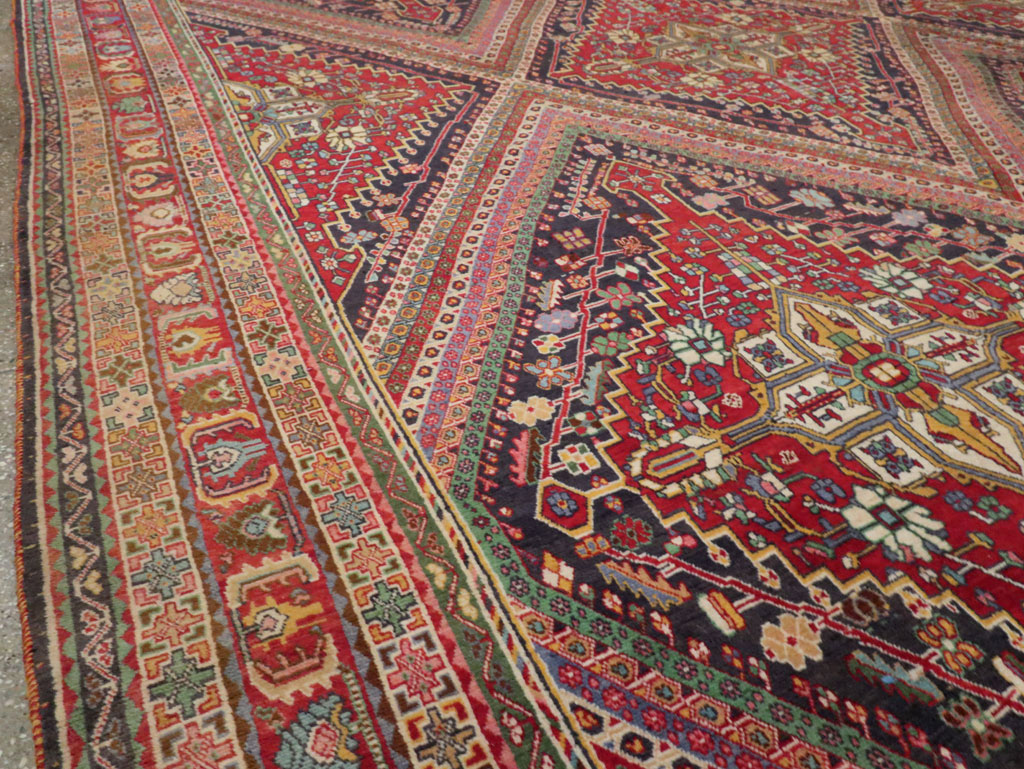 Large Vintage Persian Afshar Carpet, No.29390 - Gsblank