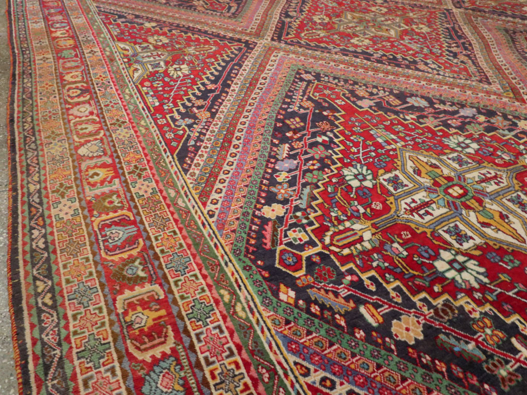 Large Vintage Persian Afshar Carpet, No.29390 - Gsblank