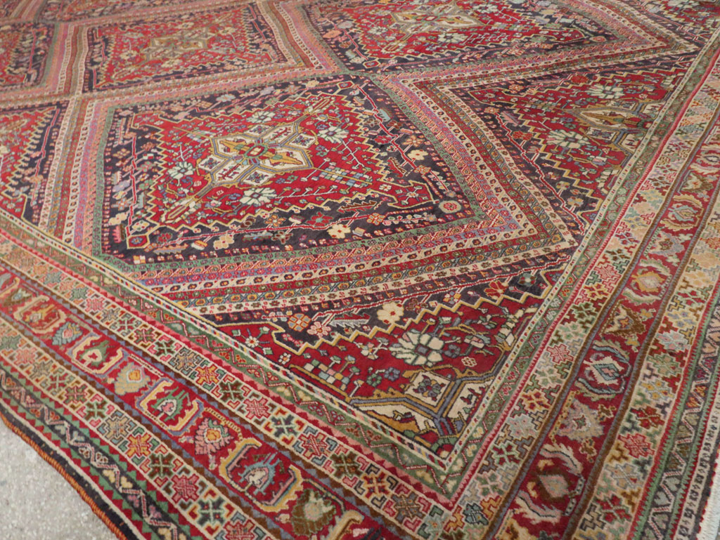 Large Vintage Persian Afshar Carpet, No.29390 - Gsblank