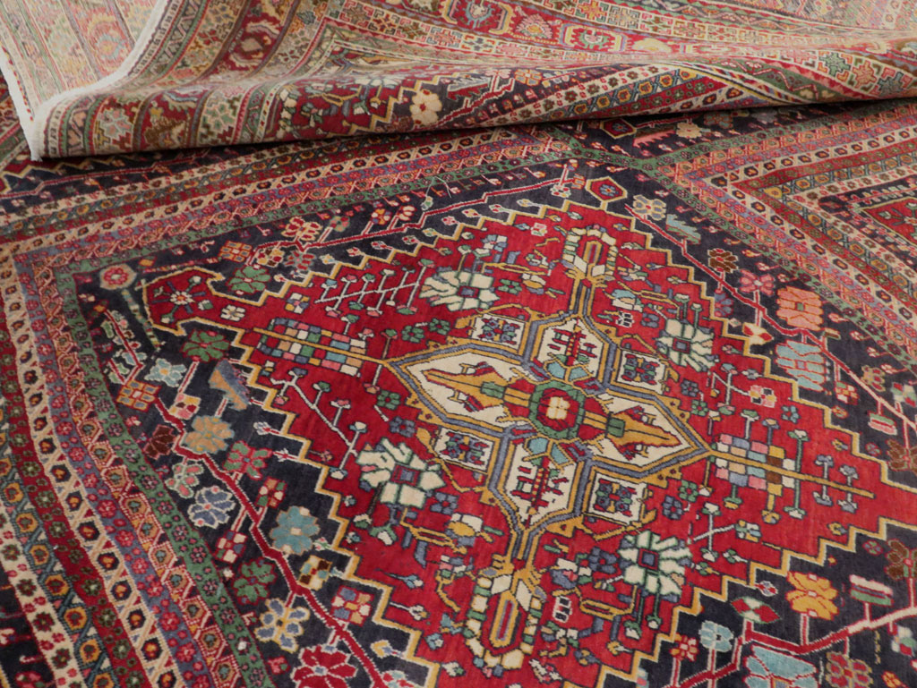 Large Vintage Persian Afshar Carpet, No.29390 - Gsblank