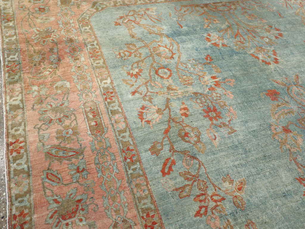 Antique Persian Sarouk Room Size Carpet, No.29396 - Gsblank