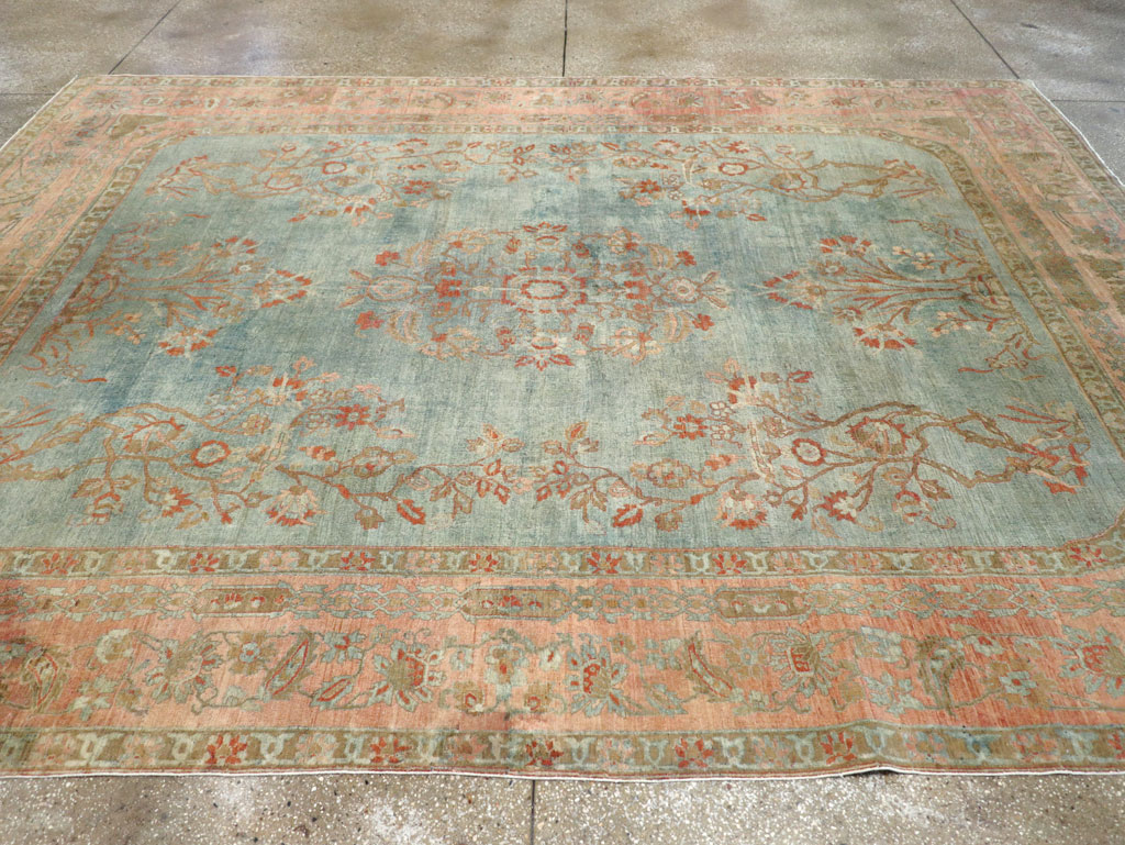 Antique Persian Sarouk Room Size Carpet, No.29396 - Gsblank