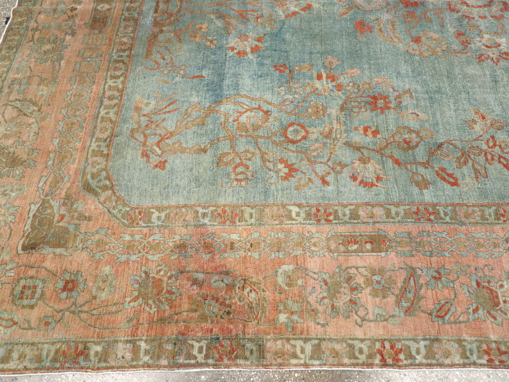 Antique Persian Sarouk Room Size Carpet, No.29396 - Gsblank