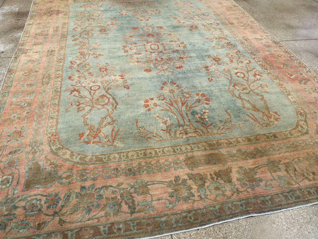 Antique Persian Sarouk Room Size Carpet, No.29396 - Gsblank