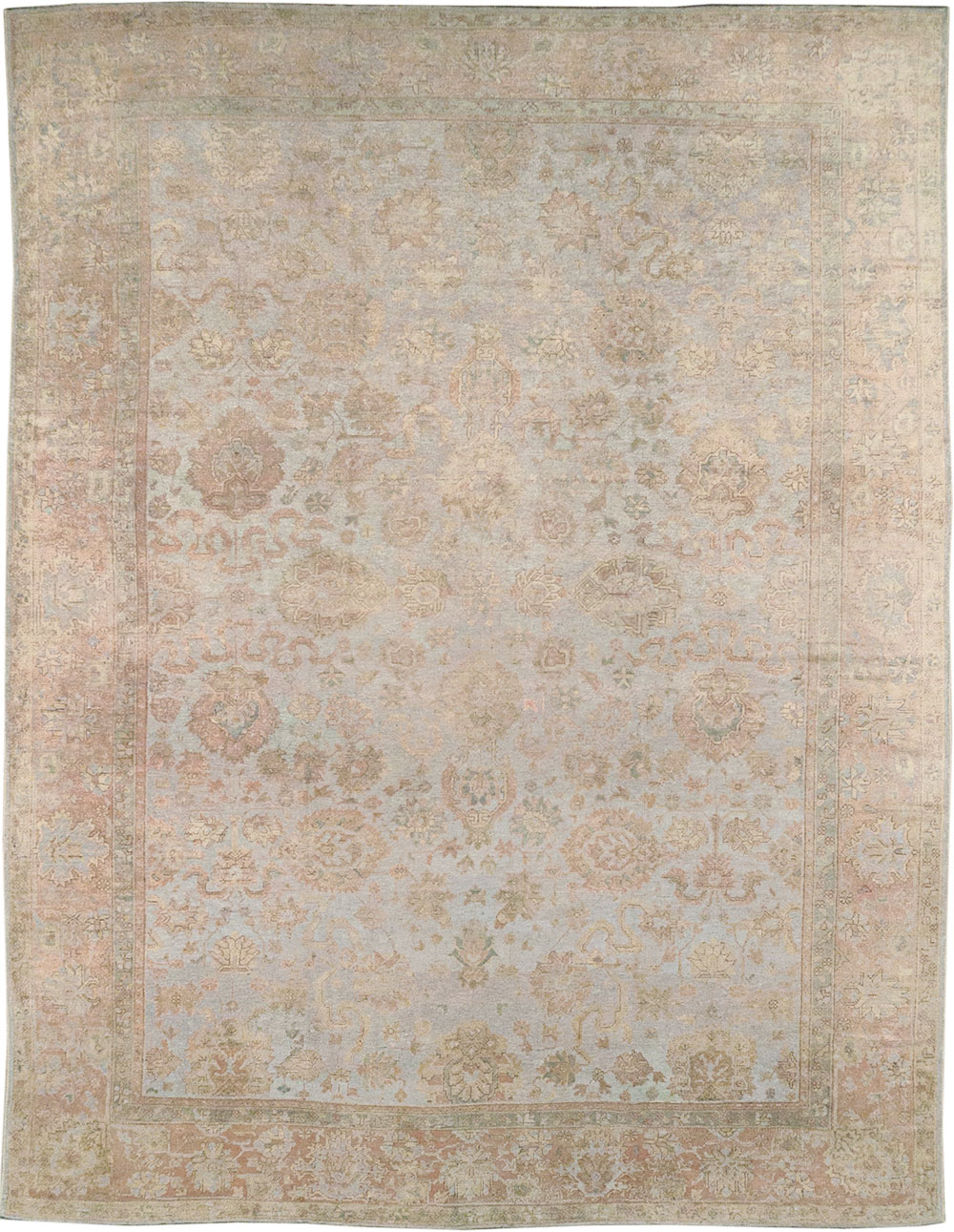Antique Turkish Oushak Large Carpet, No.29404 - Gsblank