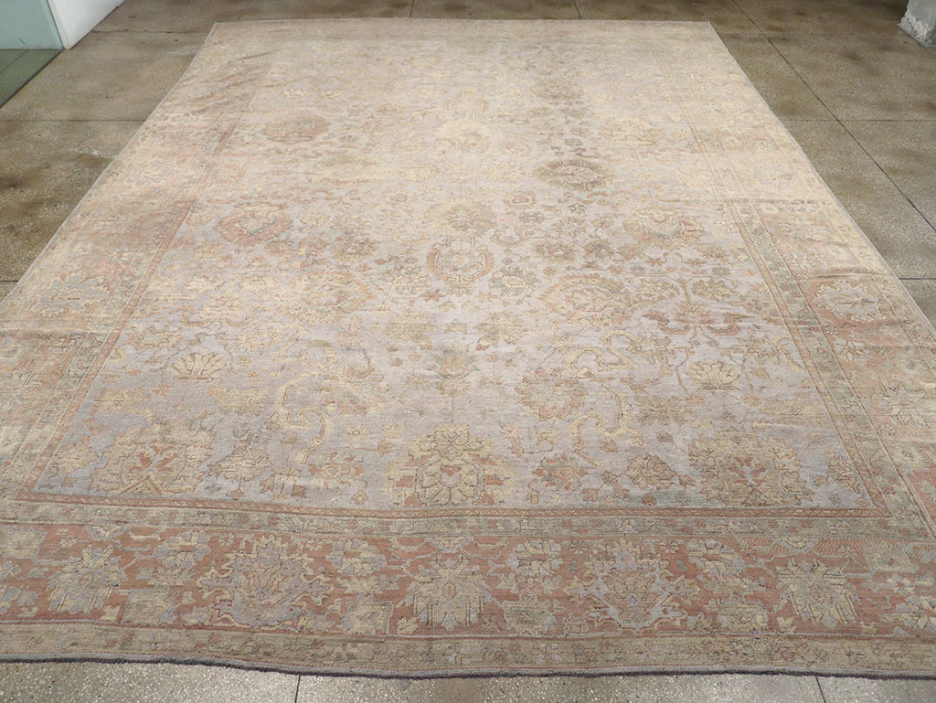 Antique Turkish Oushak Large Carpet, No.29404 - Gsblank