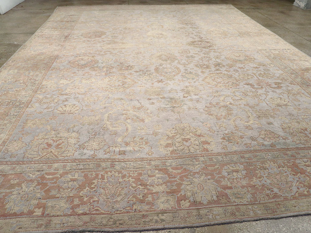 Antique Turkish Oushak Large Carpet, No.29404 - Gsblank