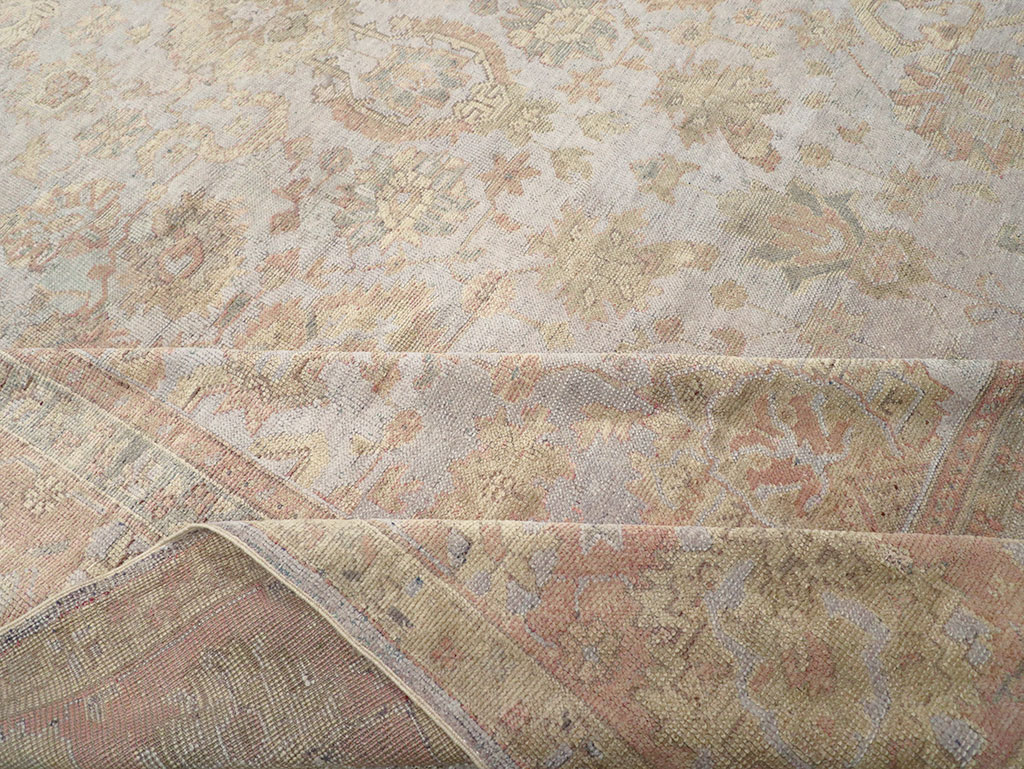 Antique Turkish Oushak Large Carpet, No.29404 - Gsblank