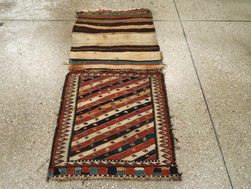 Antique Central Asian Shahsavan Soumak Bag, No.29411 - Gsblank