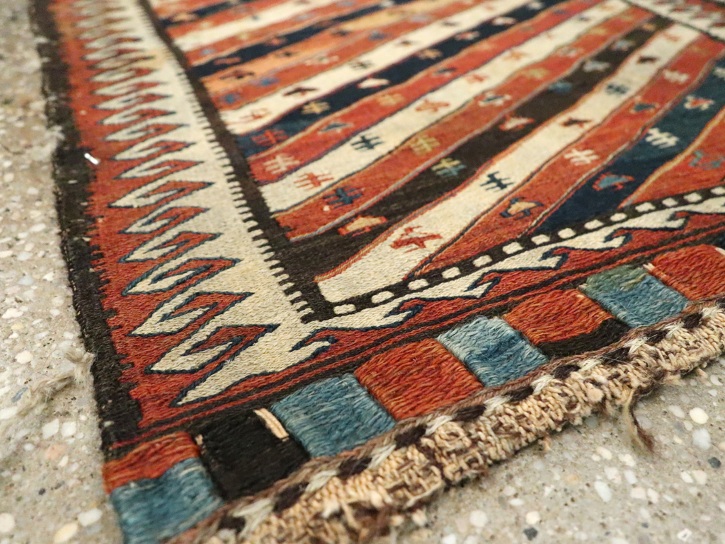 Antique Central Asian Shahsavan Soumak Bag, No.29411 - Gsblank