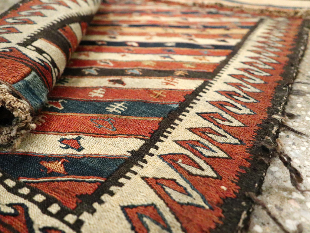 Antique Central Asian Shahsavan Soumak Bag, No.29411 - Gsblank