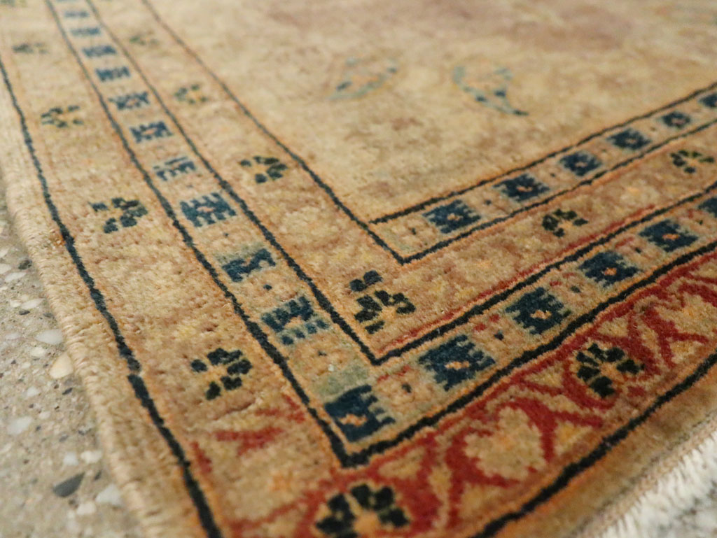 Antique Persian Tabriz Throw Rug, No.29414 - Gsblank