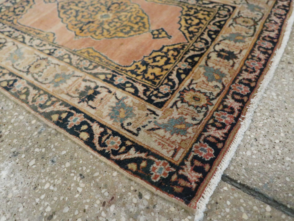 Antique Persian Tabriz Haji Jalili Throw Rug, No.29415 - Gsblank