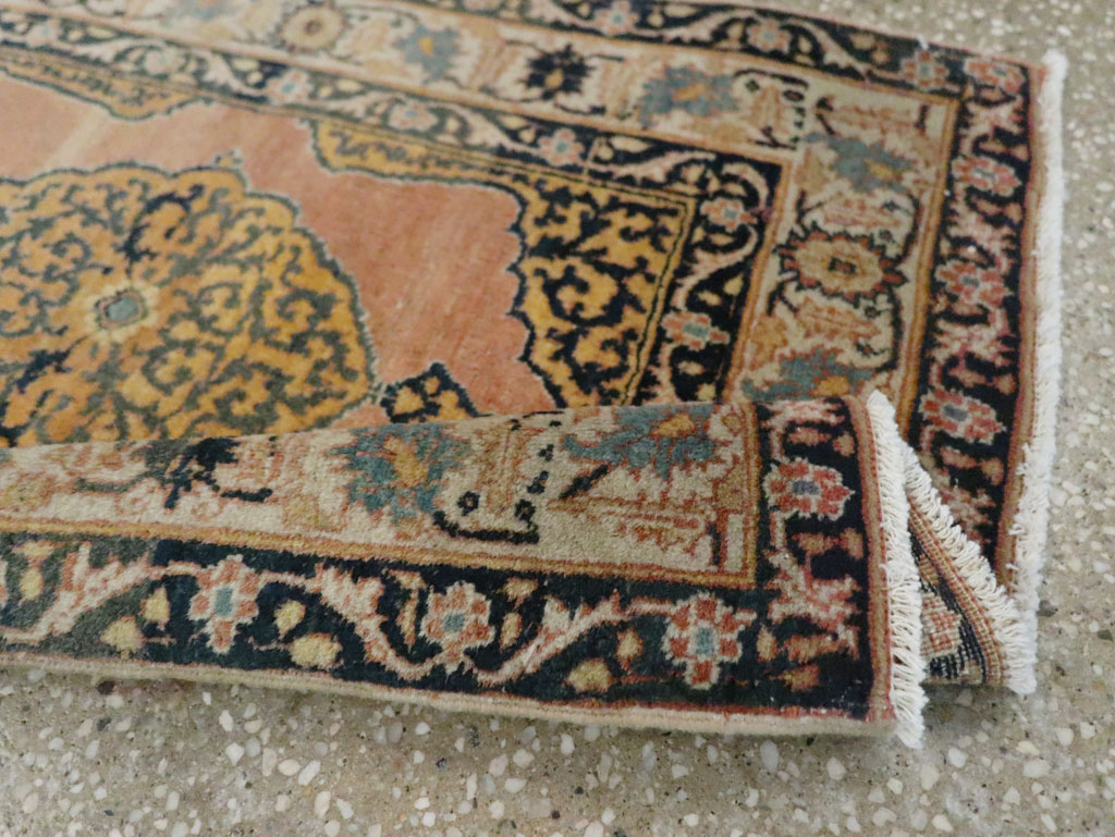 Antique Persian Tabriz Haji Jalili Throw Rug, No.29415 - Gsblank