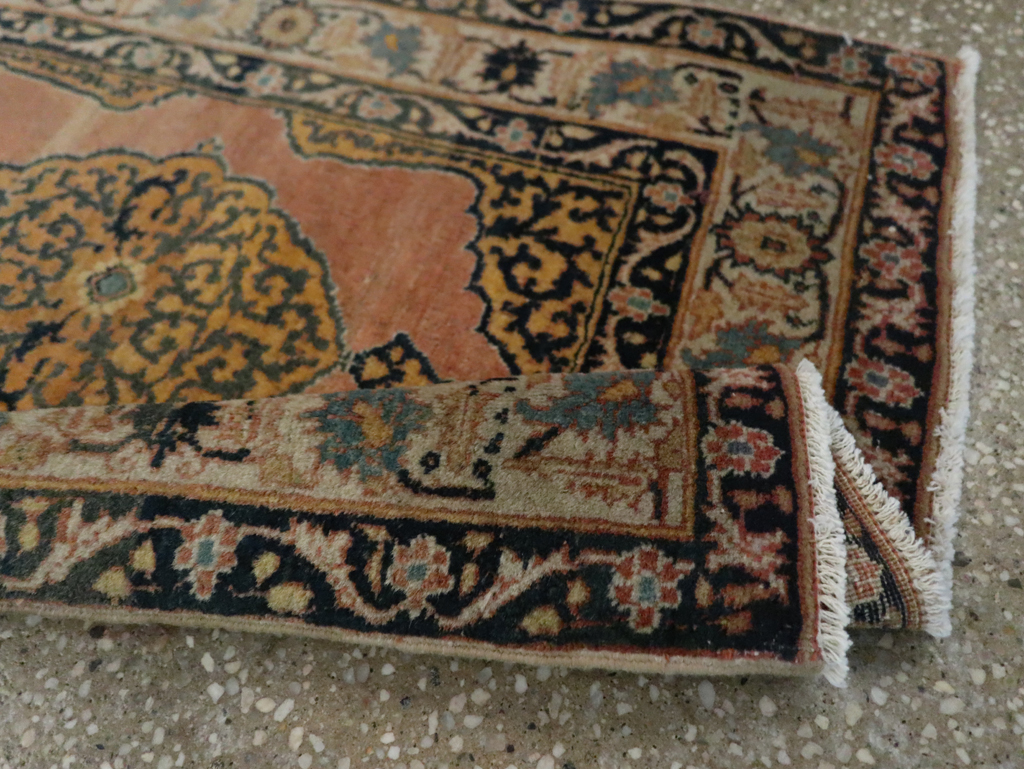 Antique Persian Tabriz Haji Jalili Throw Rug, No.29415 - Gsblank